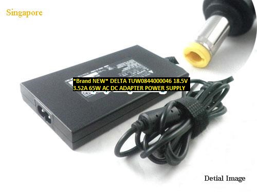 *Brand NEW* DELTA TUW0844000046 18.5V 3.52A 65W AC DC ADAPTER POWER SUPPLY
